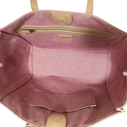 Giorgio Armani Pink Pink Beige Tote Bag (Pre-Owned)