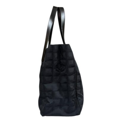 Chanel Black Nylon Jacquard Tote Bag (Pre-Owned)