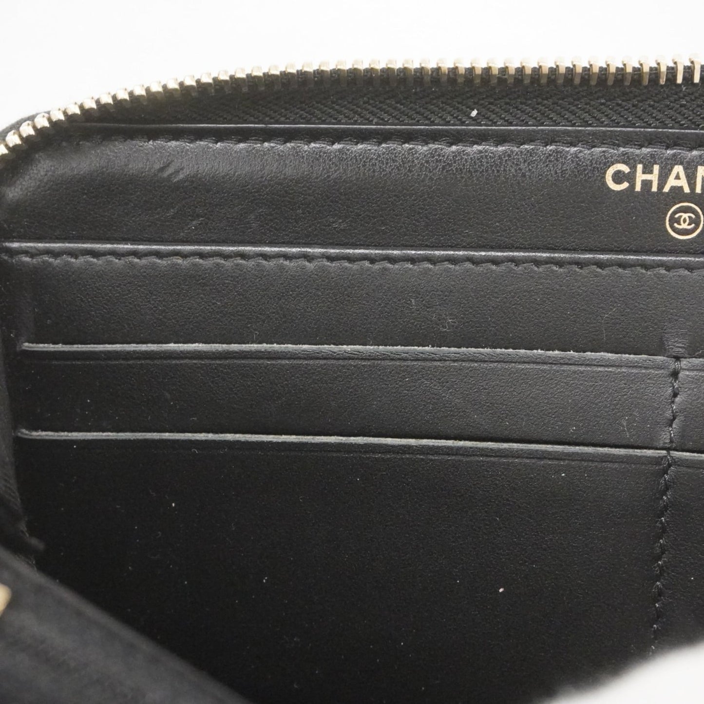 Chanel Navy Fabric Long Wallet (Bi-Fold) (Pre-Owned)