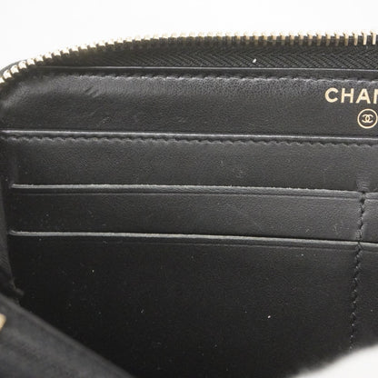 Chanel Navy Fabric Long Wallet (Bi-Fold) (Pre-Owned)