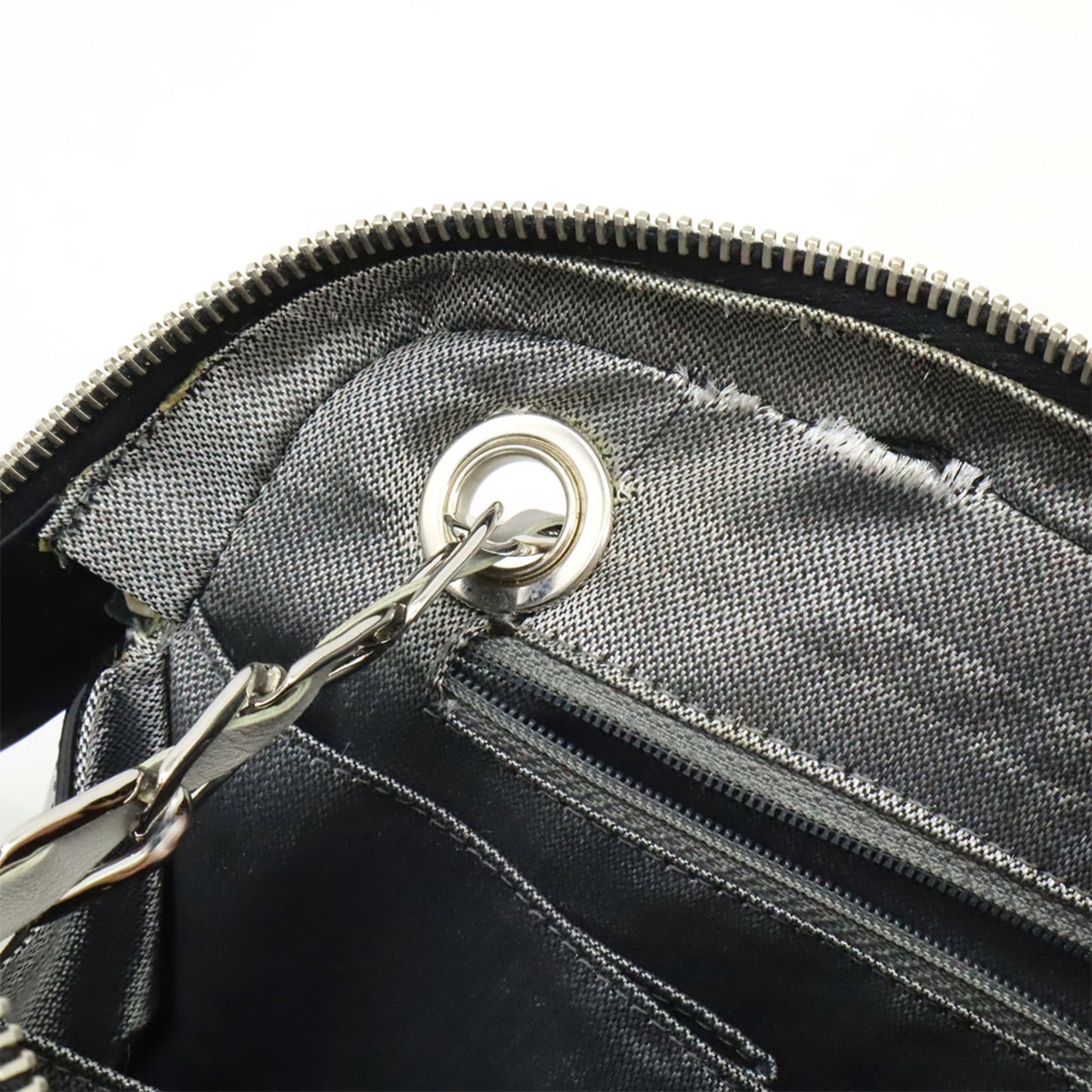 Chanel Black Leather Shoulder Bag Tote Bag (Pre-Owned)