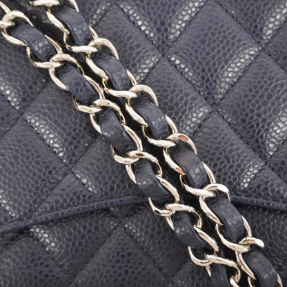 Chanel Navy Grained Calfskin Shoulder Bag (Pre-Owned)