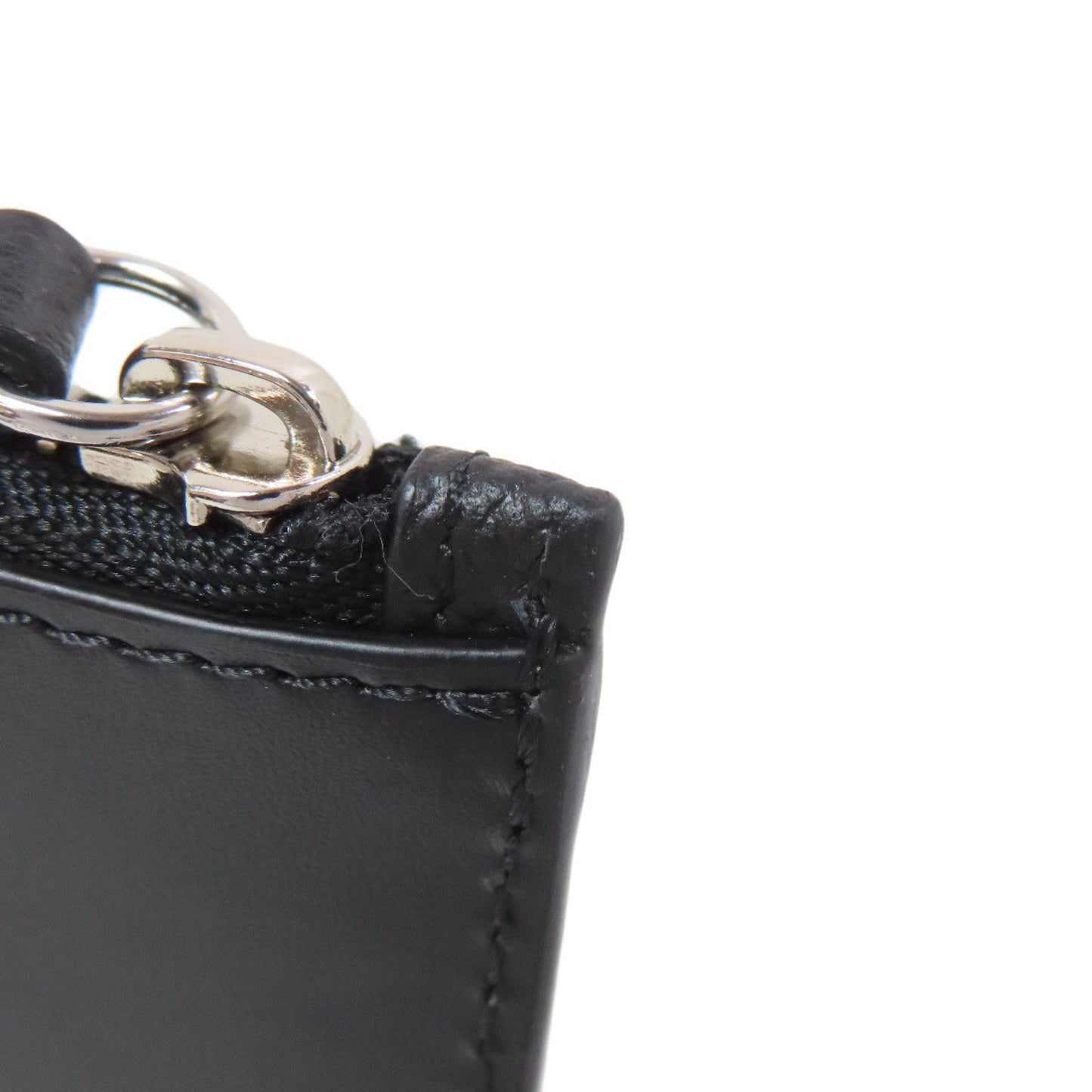 Maison Margiela Black Leather Coin Purse/Coin Case (Pre-Owned)