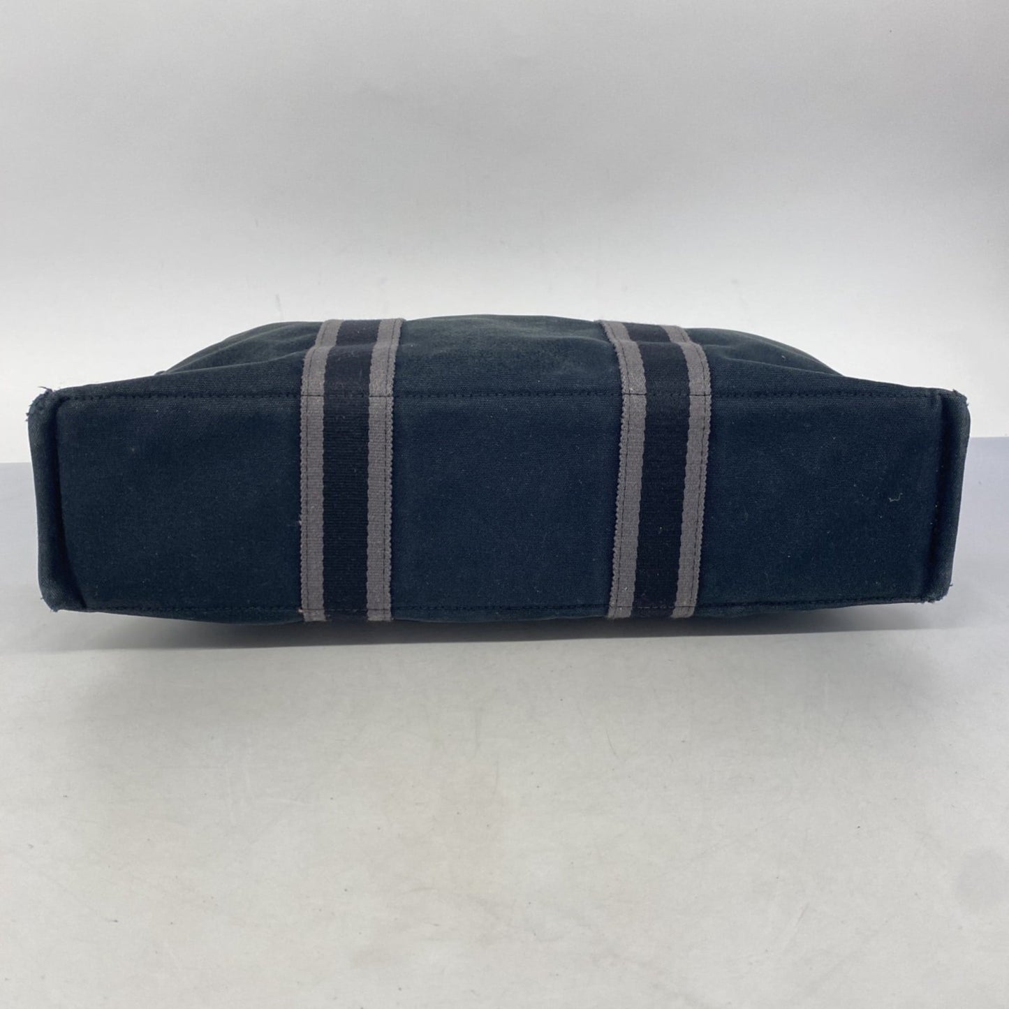 Hermes Black Canvas Tote Bag (Pre-Owned)