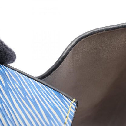 Louis Vuitton Blue White Leather Shoulder Bag (Pre-Owned)