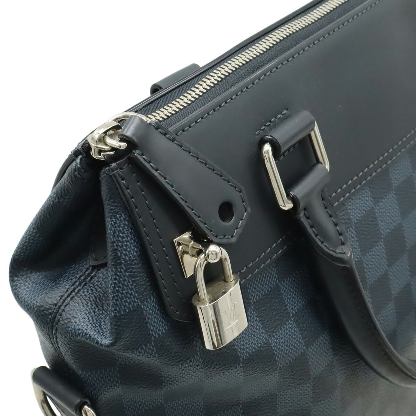 Louis Vuitton Damier Cobalt Navy Black Pvc Tote Bag (Pre-Owned)