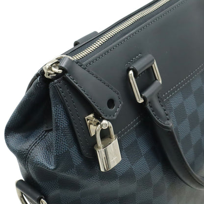 Louis Vuitton Damier Cobalt Navy Black Pvc Tote Bag (Pre-Owned)