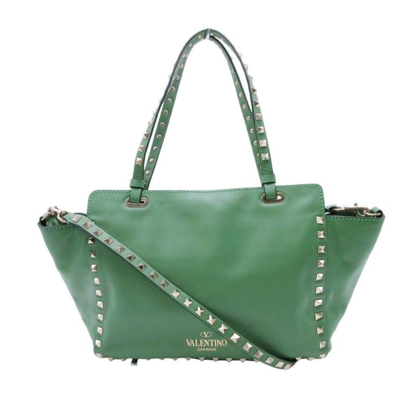 Valentino Garavani Green Handbag Tote Bag (Pre-Owned)