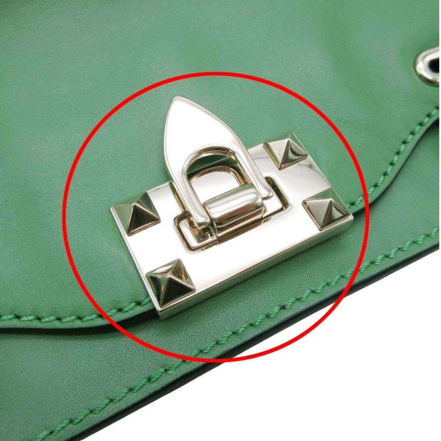 Valentino Garavani Green Handbag Tote Bag (Pre-Owned)