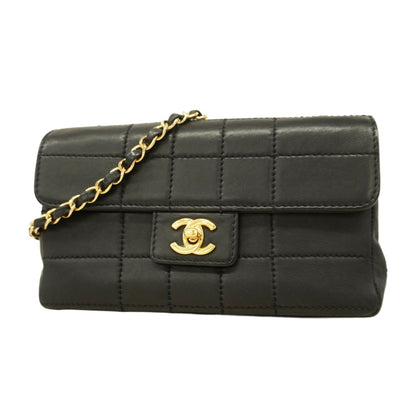 Chanel Black Leather Shoulder Bag (Pre-Owned)