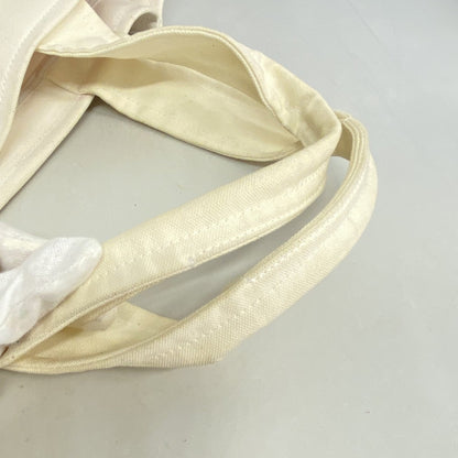 Chanel Ivory Canvas Tote Bag (Pre-Owned)