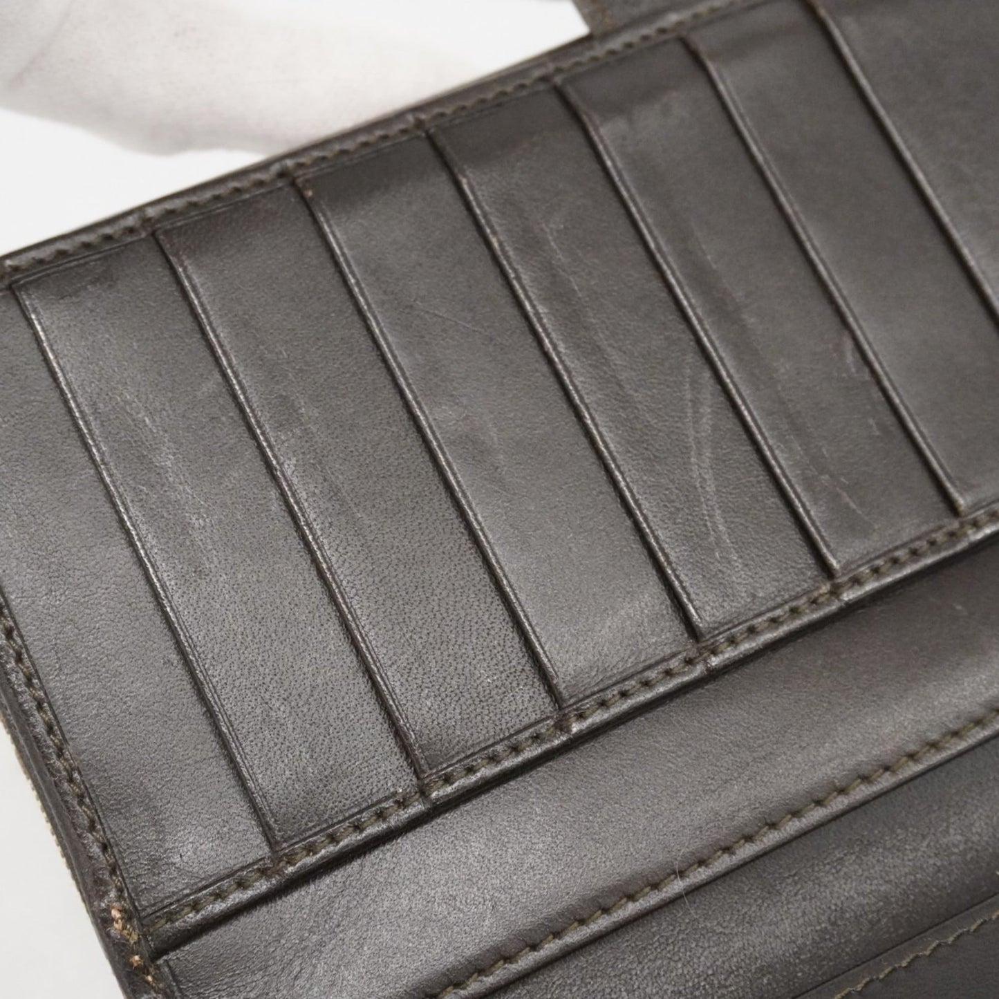 Gucci Brown Canvas Long Wallet (Bi-Fold) (Pre-Owned)