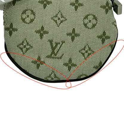 Louis Vuitton Green Multi-Color Yellow Canvas Leather Coin Purse/Coin Case (Pre-Owned)