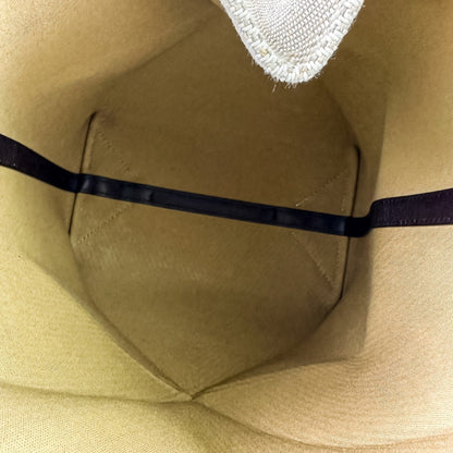 Loewe Beige Black Cotton Leather Tote Bag (Pre-Owned)