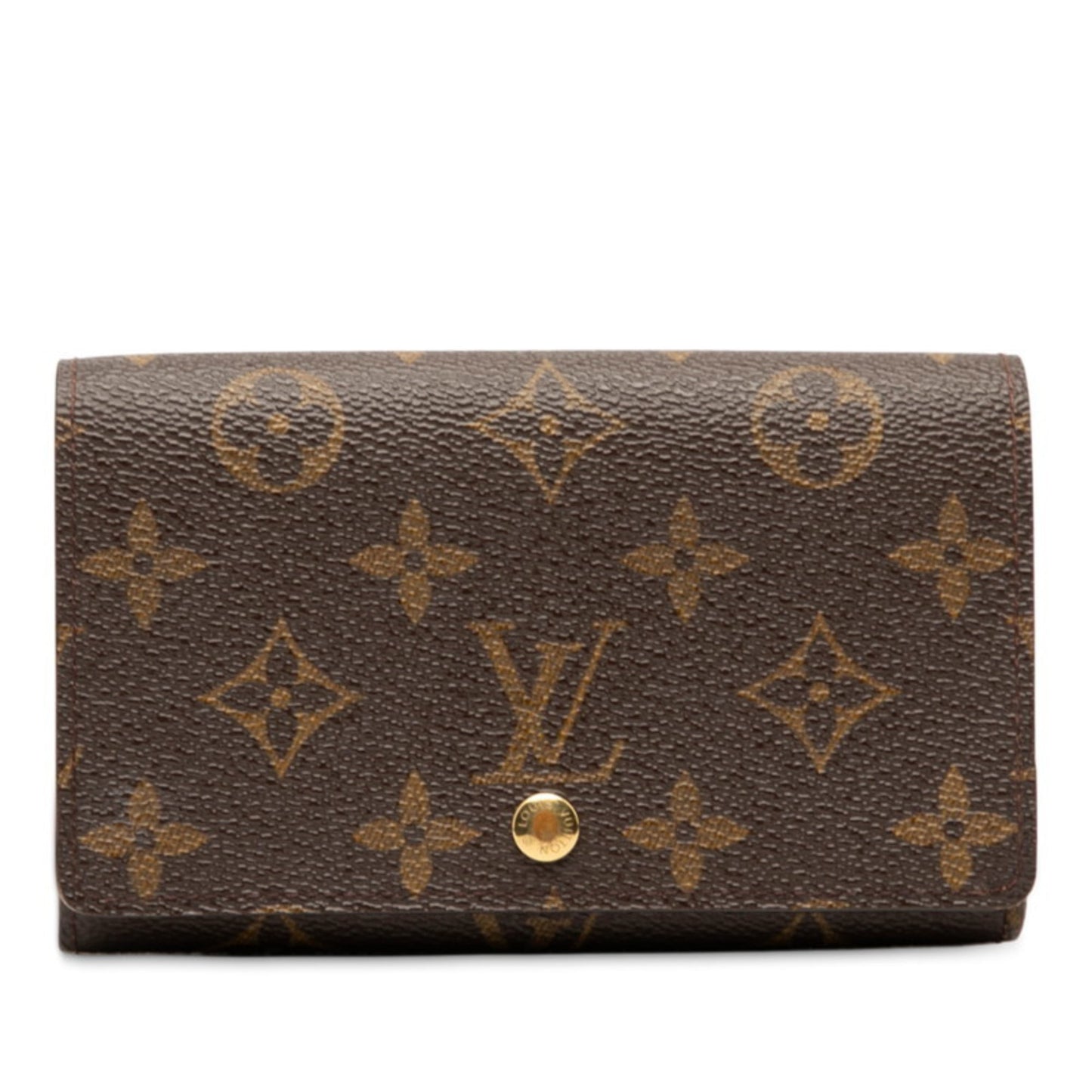 Louis Vuitton Brown Pvc Leather Wallet (Bi-Fold) (Pre-Owned)