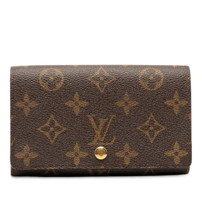 Louis Vuitton Brown Pvc Leather Wallet (Bi-Fold) (Pre-Owned)