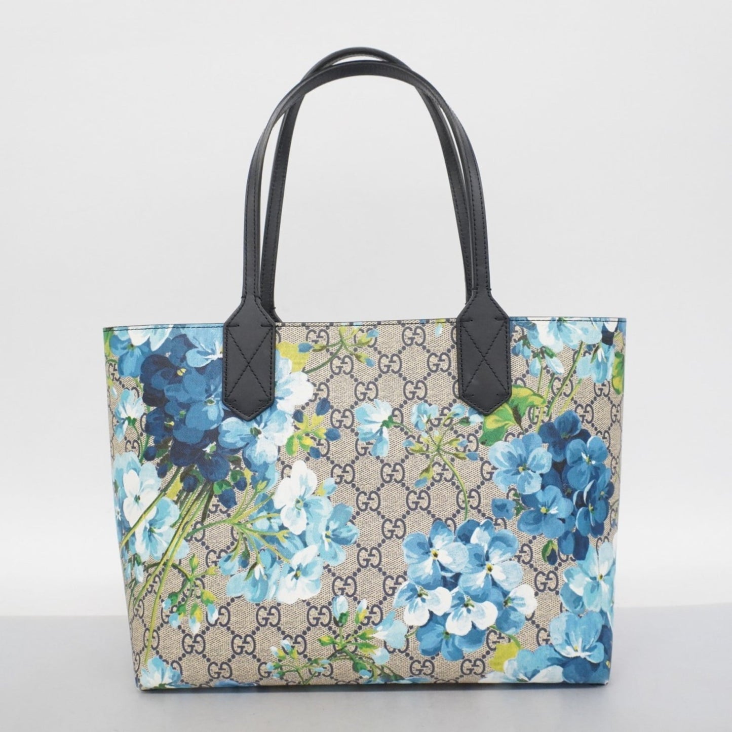 Gucci Blue Navy Pvc Tote Bag (Pre-Owned)