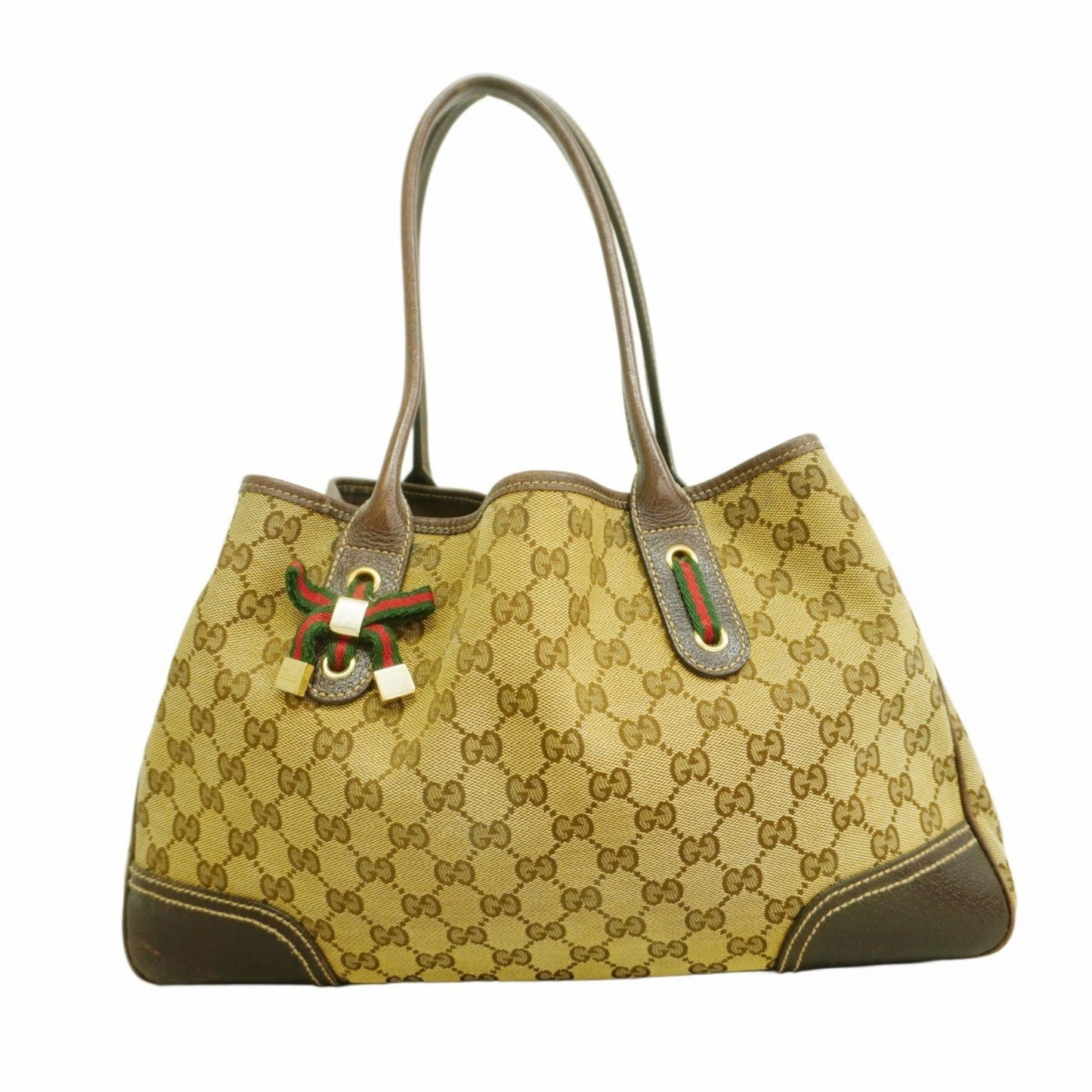 Gucci Brown Canvas Tote Bag (Pre-Owned)