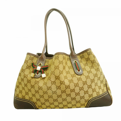 Gucci Brown Canvas Tote Bag (Pre-Owned)