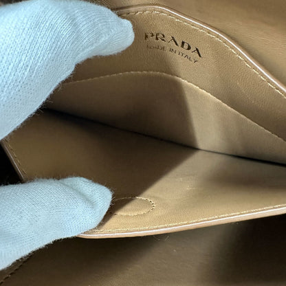 Prada Brown Camel Leather Tote Bag (Pre-Owned)