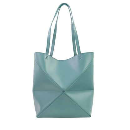 Loewe Blue Leather Tote Bag (Pre-Owned)