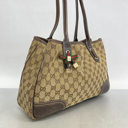 Gucci Brown Canvas Tote Bag (Pre-Owned)