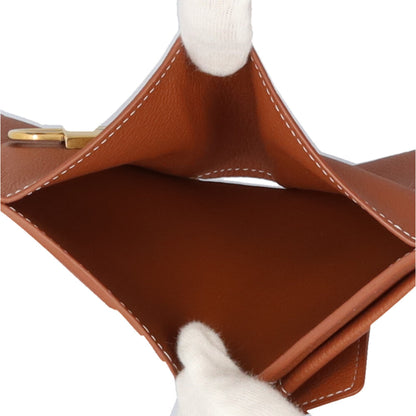 Louis Vuitton Brown Cognac Leather Wallet (Bi-Fold) (Pre-Owned)