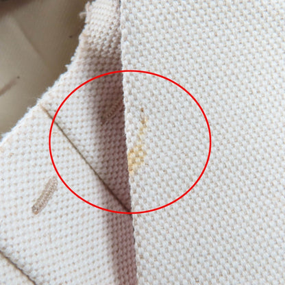 Valentino Garavani Ivory Canvas Leather Tote Bag (Pre-Owned)