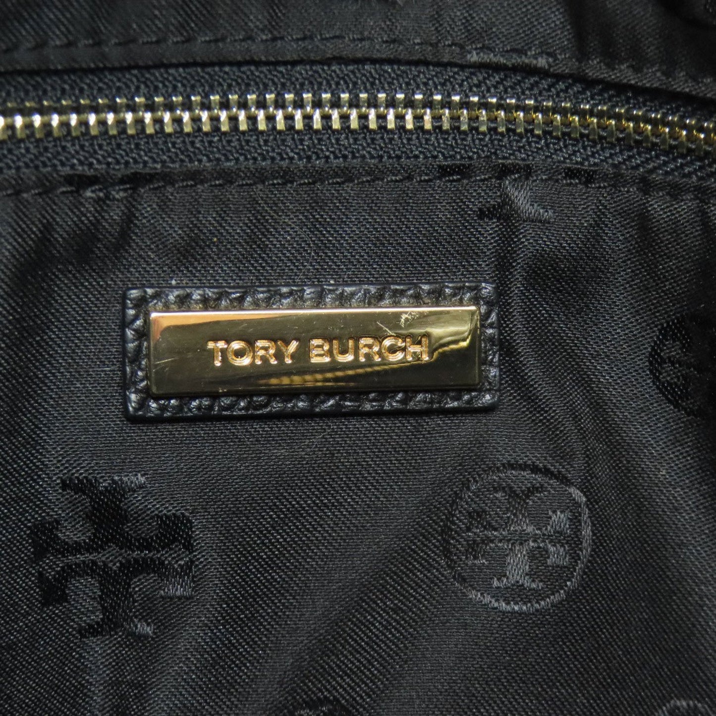 Tory Burch Black Leather Tote Bag (Pre-Owned)