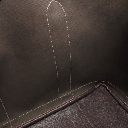 Hermes Garden Brown Toile Officier Tote Bag (Pre-Owned)