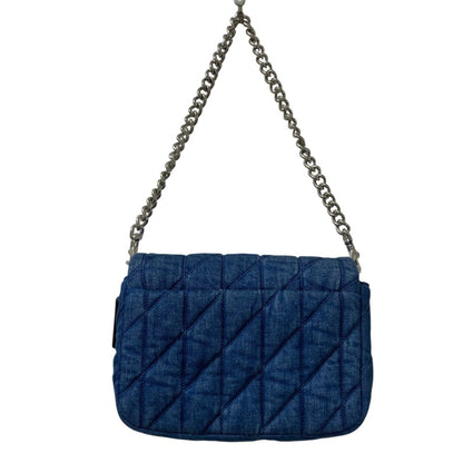 Coach Blue Quilting Shoulder Bag (Pre-Owned)
