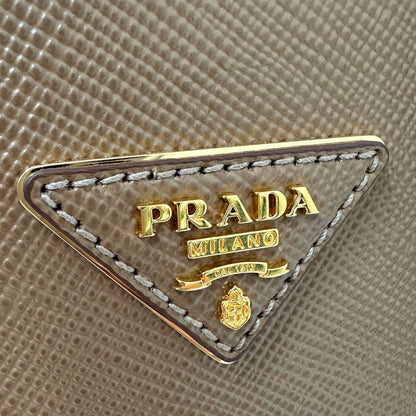 Prada Brown Camel Leather Tote Bag (Pre-Owned)