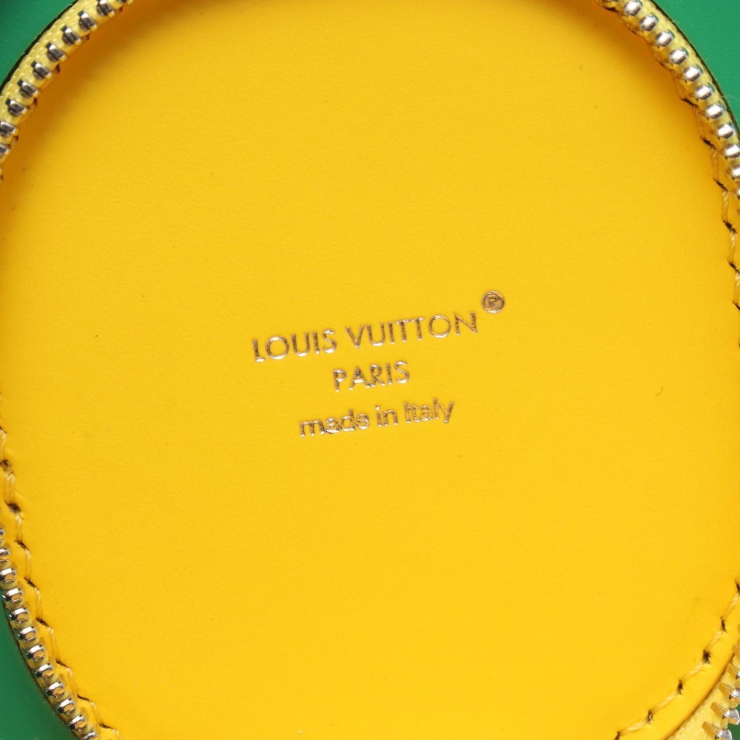 Louis Vuitton Brown Green Yellow Monogram Reverse Coated Canvas Pvc Leather Coin Purse/Coin Case (Pre-Owned)