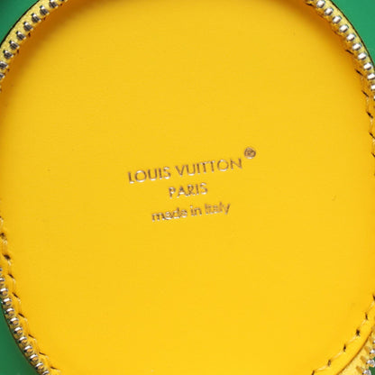 Louis Vuitton Brown Green Yellow Monogram Reverse Coated Canvas Pvc Leather Coin Purse/Coin Case (Pre-Owned)