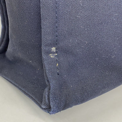 Hermes Green Navy Canvas Tote Bag (Pre-Owned)