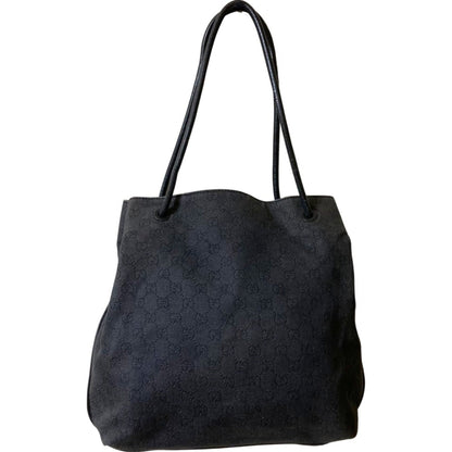 Gucci Dark Gray Gray Tote Bag (Pre-Owned)