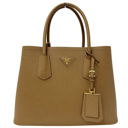 Prada Brown Camel Leather Tote Bag (Pre-Owned)