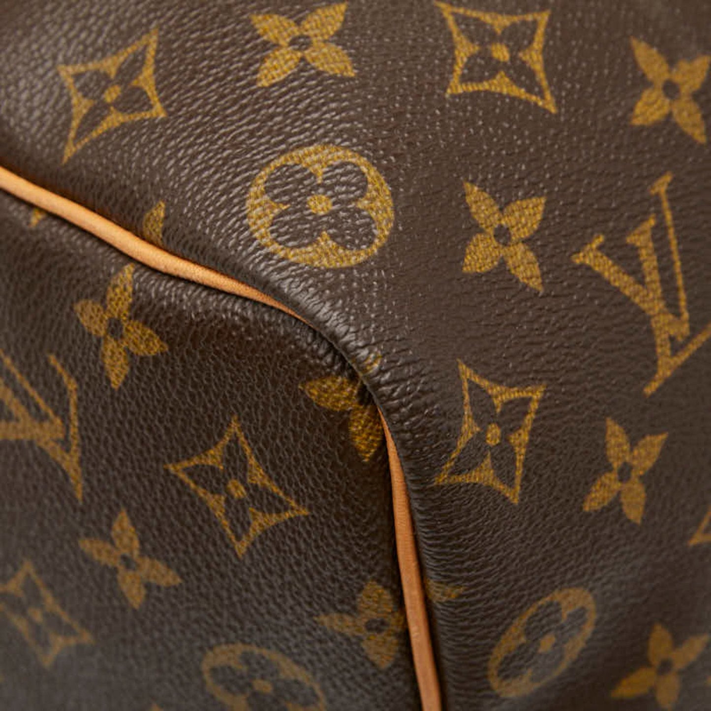 Louis Vuitton Brown Pvc Leather Boston Bag (Pre-Owned)