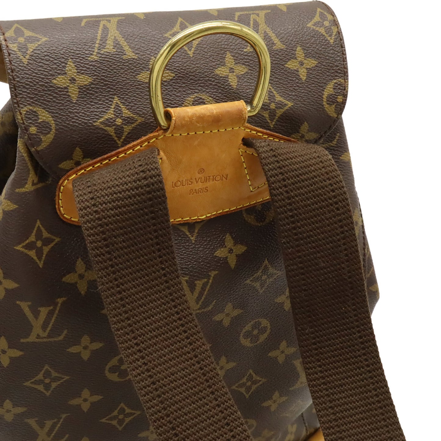 Louis Vuitton Brown Pvc Backpack Shoulder Bag (Pre-Owned)