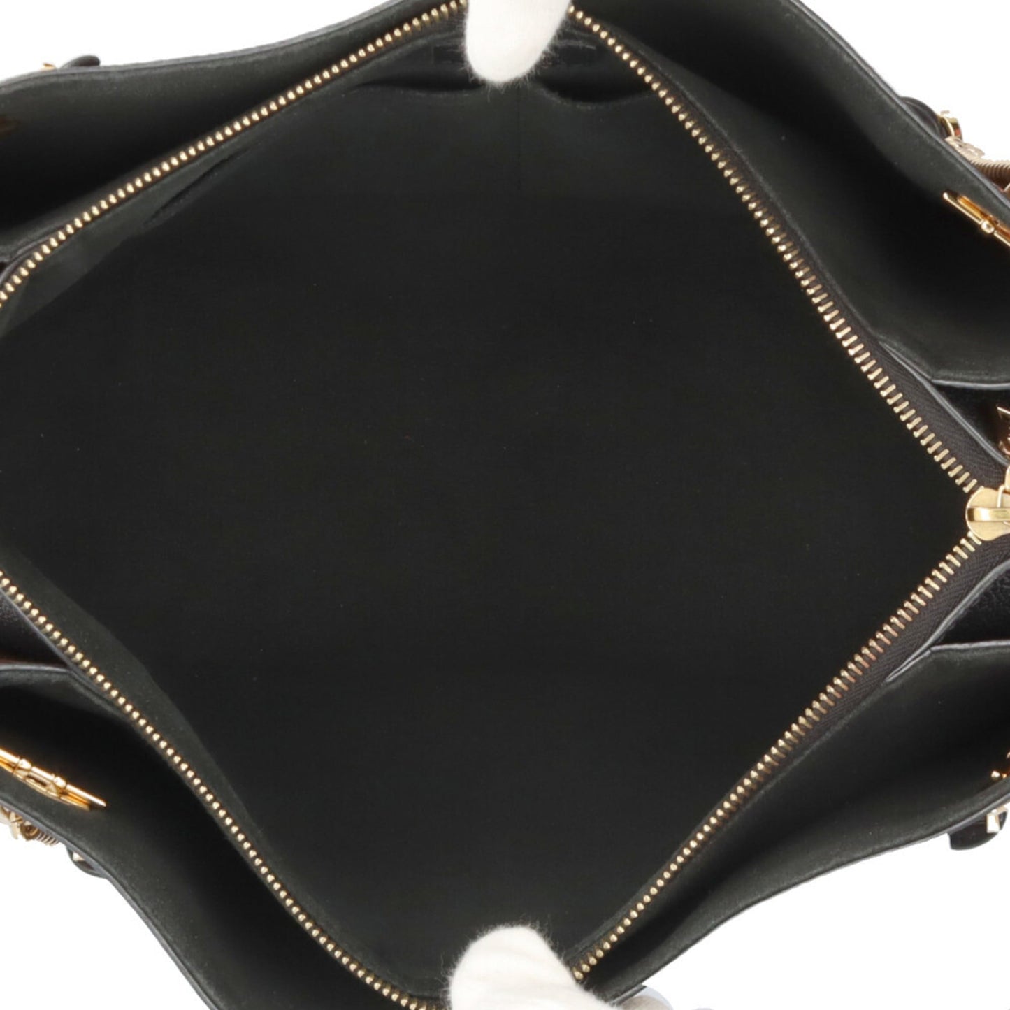 Louis Vuitton Black Brown Monogram Canvas Tote Bag (Pre-Owned)