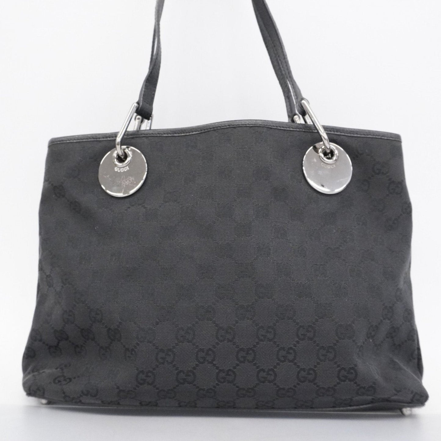 Gucci Black Canvas Tote Bag (Pre-Owned)