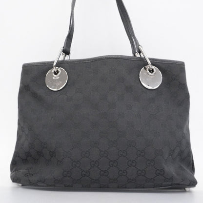Gucci Black Canvas Tote Bag (Pre-Owned)