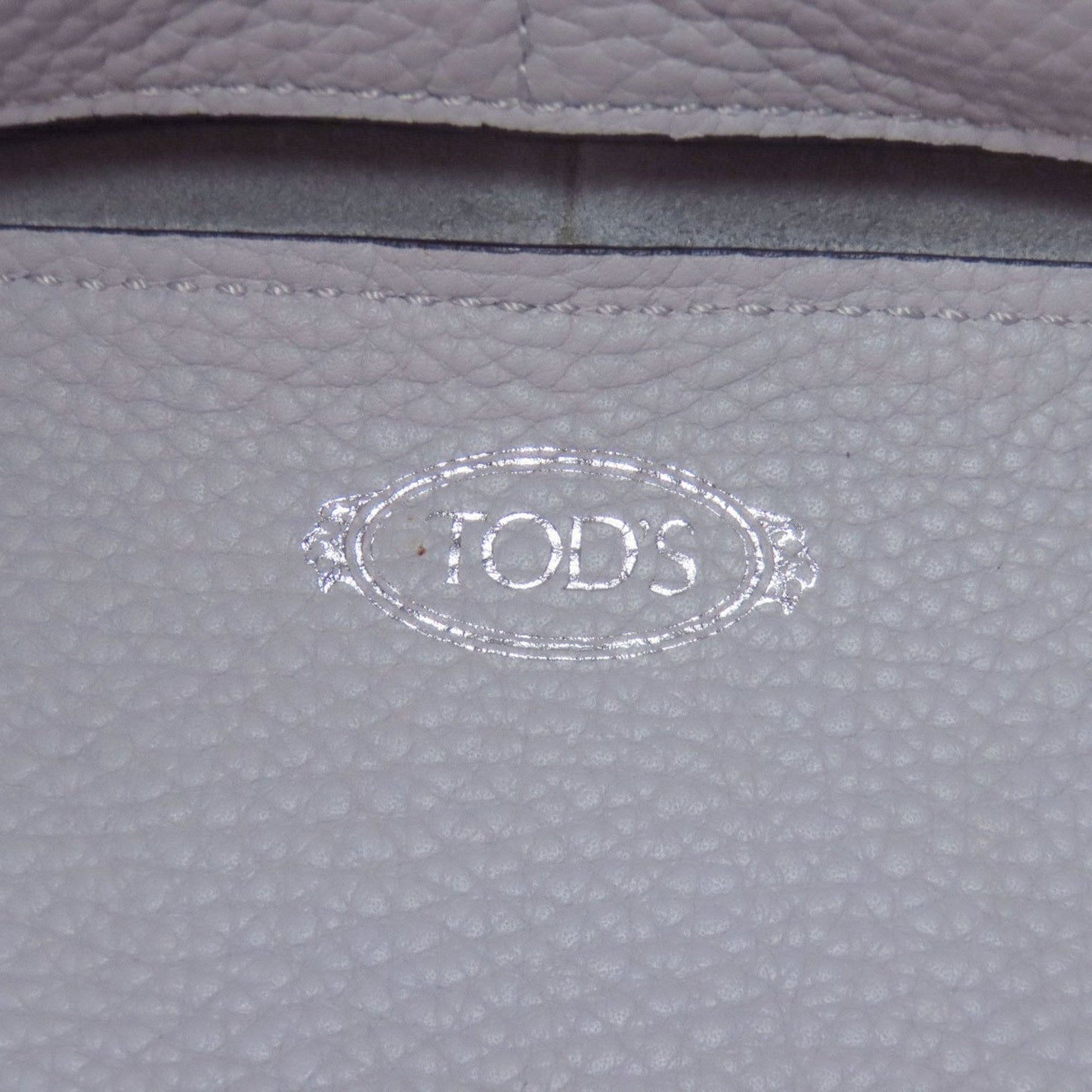 Tod's Gray Leather Tote Bag (Pre-Owned)