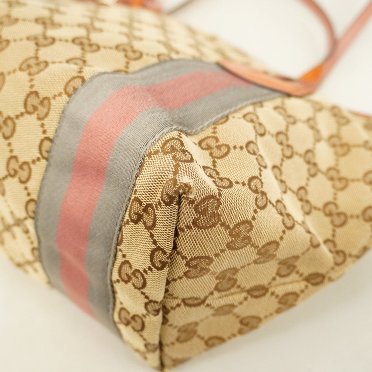Gucci Brown Canvas Tote Bag (Pre-Owned)