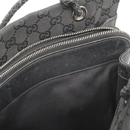 Gucci Black Canvas Tote Bag (Pre-Owned)