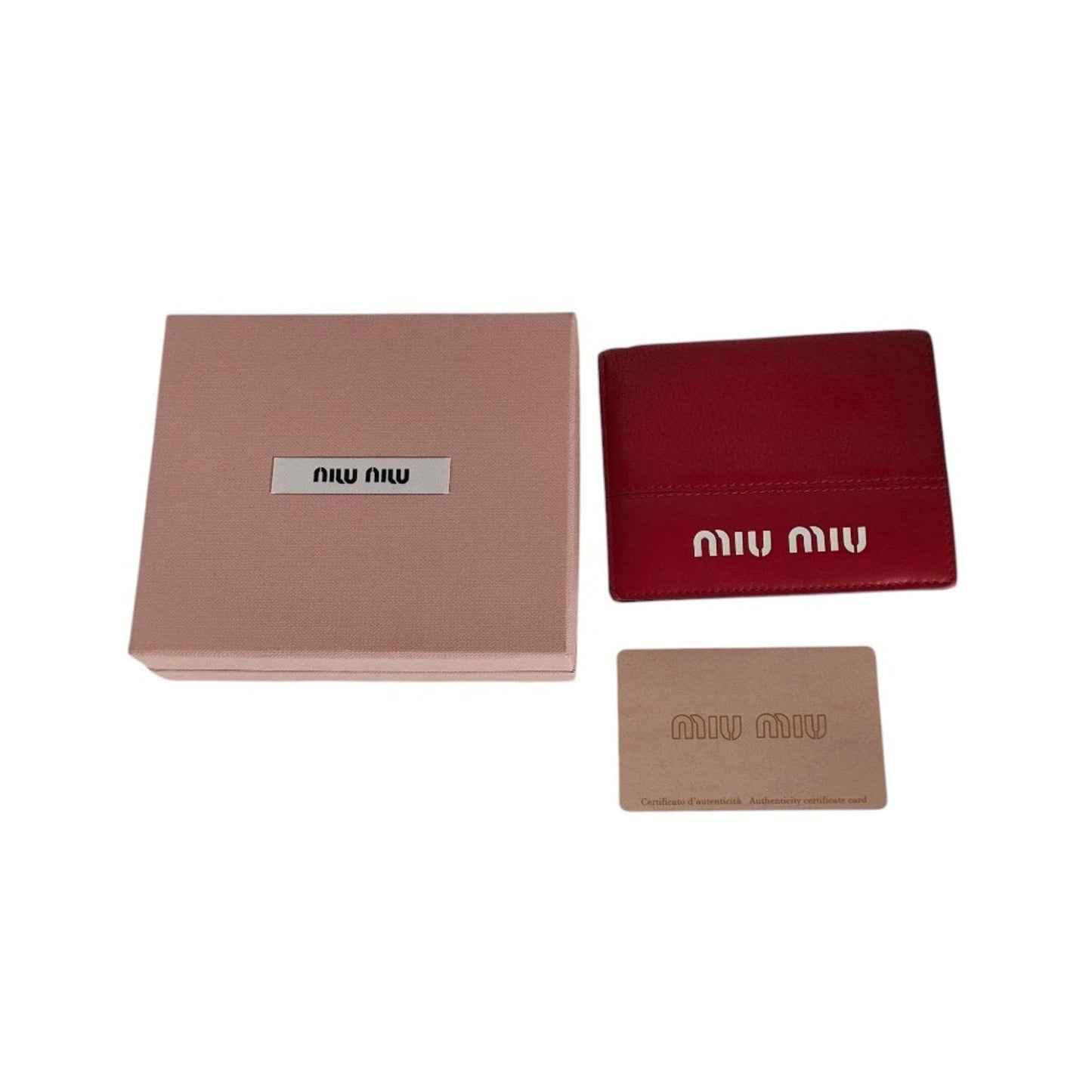 Miu Miu Red Color Wallet (Bi-Fold) (Pre-Owned)