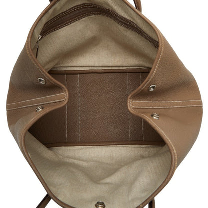 Hermes Beige Etoupe Gray Negonda Leather Handbag Tote Bag (Pre-Owned)