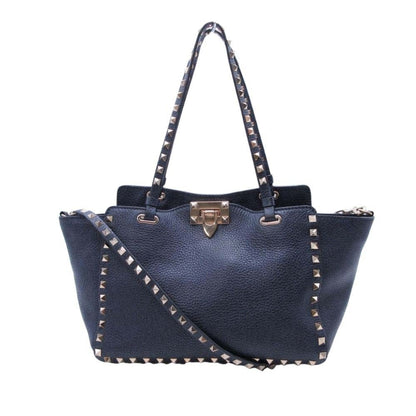 Valentino Garavani Navy Handbag Tote Bag (Pre-Owned)