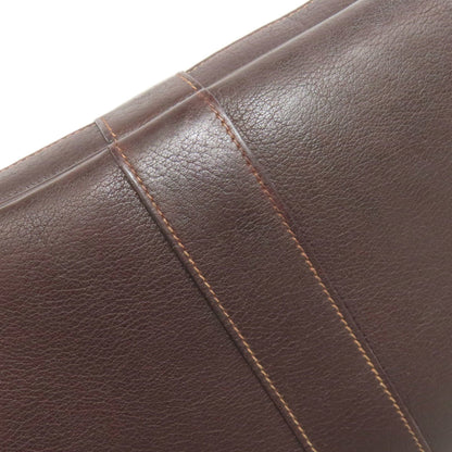 Hermes Garden Brown Toile Officier Tote Bag (Pre-Owned)