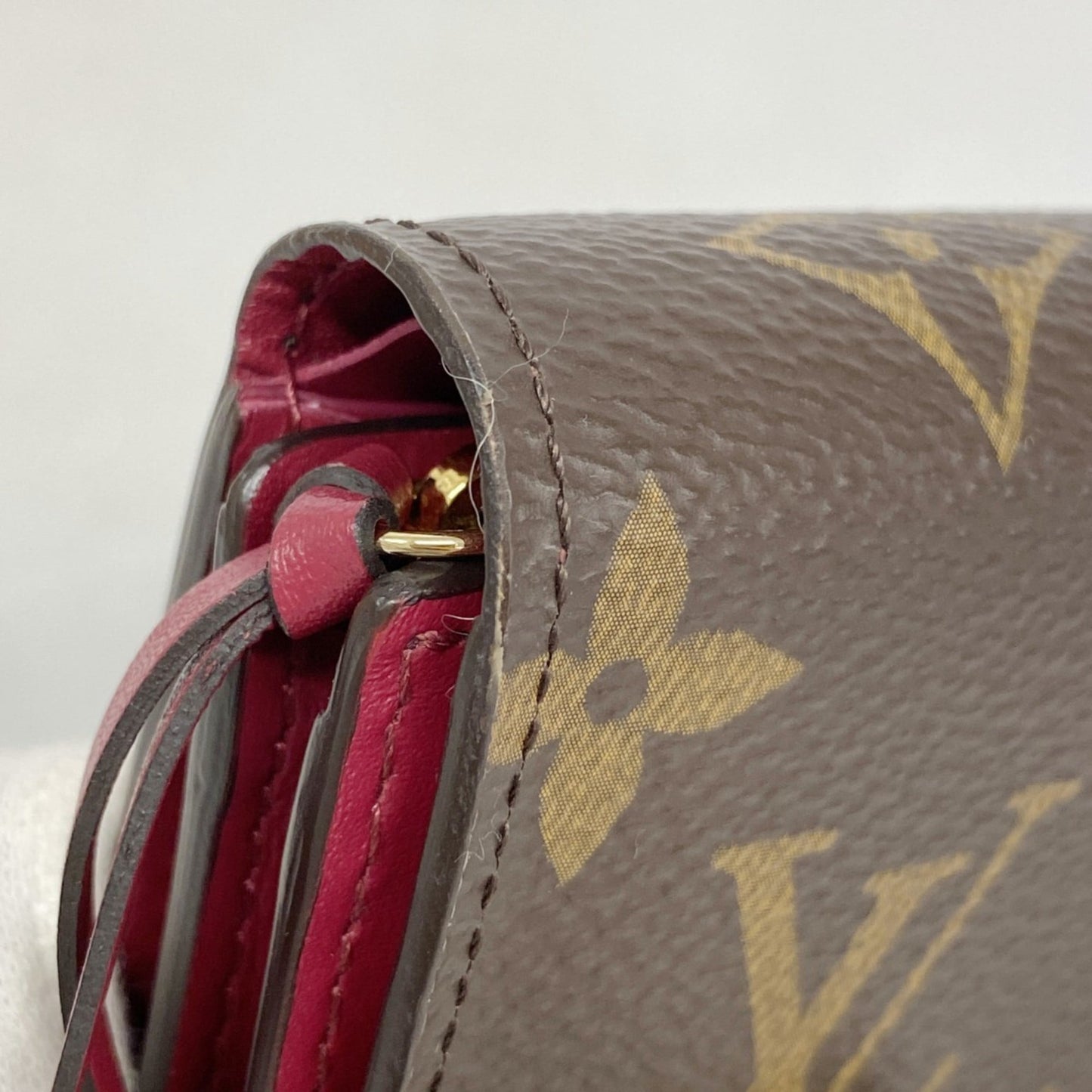 Louis Vuitton Brown Fuchsia Wallet (Bi-Fold) (Pre-Owned)